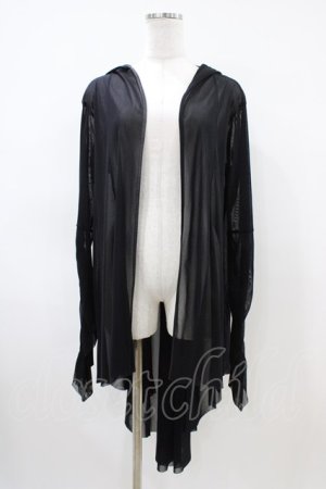 画像: Na+H / ecネットパーカー  ブラック H-26-04-03-019-PU-TO-KB-ZH