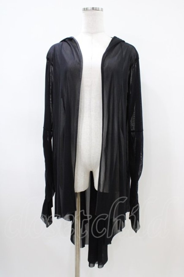 画像1: Na+H / ecネットパーカー  ブラック H-26-04-03-019-PU-TO-KB-ZH (1)