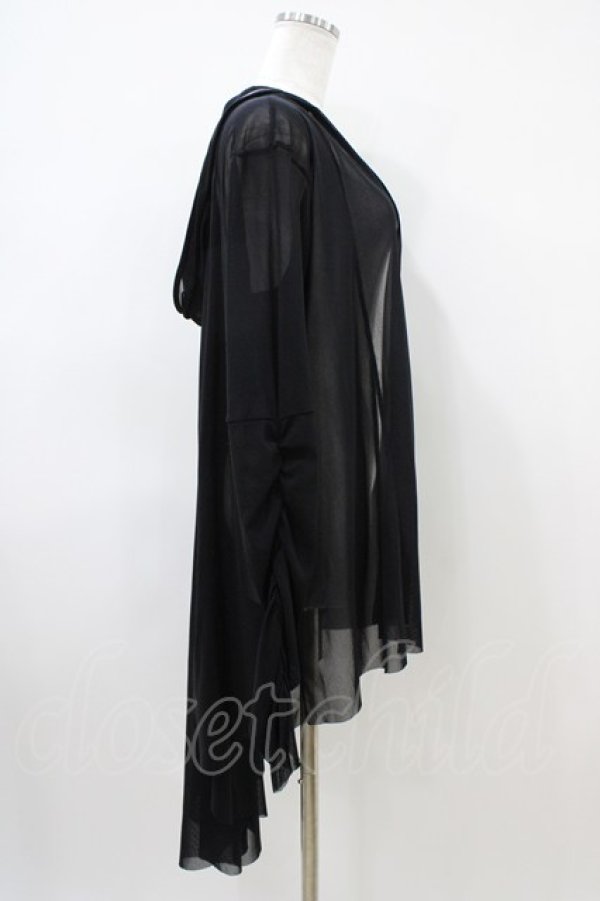 画像3: Na+H / ecネットパーカー  ブラック H-26-04-03-019-PU-TO-KB-ZH (3)