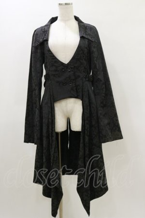 画像: h.naoto Blood / ジャガードジャケット  黒 H-26-04-04-044-HN-JA-AK-ZH