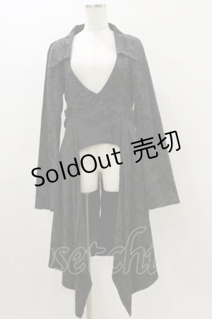 画像: h.naoto Blood / ジャガードジャケット  黒 H-26-04-04-044-HN-JA-AK-ZH