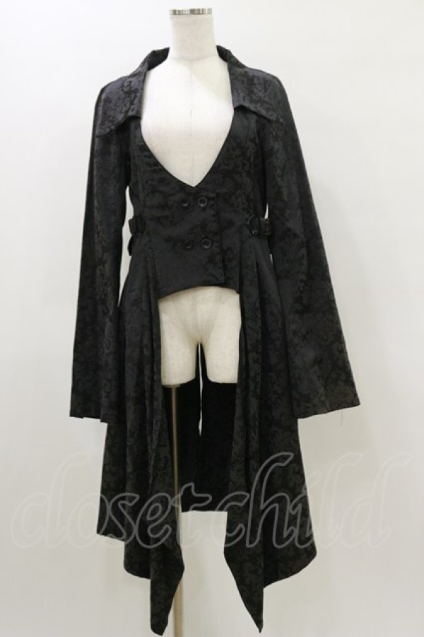 画像1: h.naoto Blood / ジャガードジャケット  黒 H-26-04-04-044-HN-JA-AK-ZH (1)