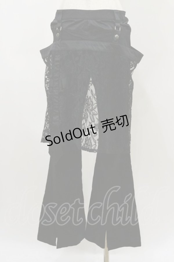 画像2: h.naoto Blood / レイヤードパンツ  黒 H-26-04-04-046-HN-PA-AK-ZH (2)