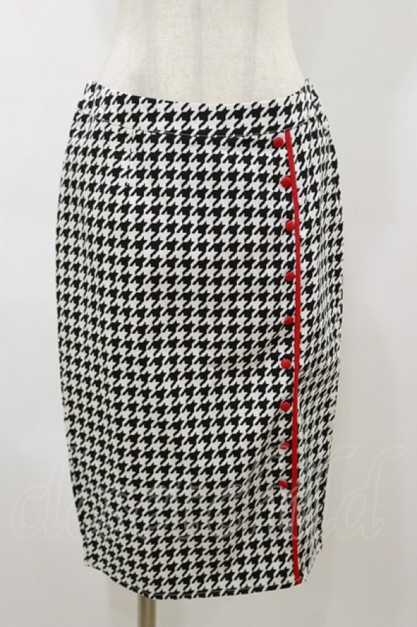 画像1: SOURPUSS / HOUNDSTOOTH BOMBSHELL SKIRT L ブラック H-26-04-04-048-PU-SK-KB-ZH (1)