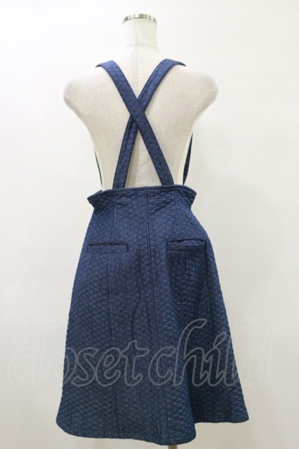 画像2: Candy Stripper / DENIM QUILT SKIRT M ブルー H-26-04-04-051-PU-SK-KB-ZH (2)