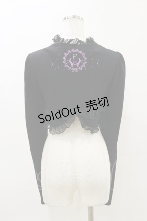 画像2: FRILL / バック刺繍ボレロ  黒 H-26-04-04-007-HN-TO-AK-ZH (2)