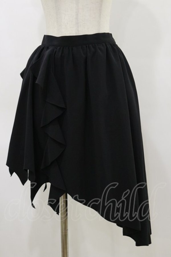 画像1: PEACE NOW / アシメスカート  黒 H-26-04-04-054-PU-SK-KB-ZH (1)