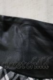 画像4: LISTEN FLAVOR / コルセット風切り替えレースアップスカート  ブラックチェック H-26-04-04-055-PU-SK-KB-ZH (4)