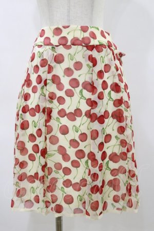 画像: Jane Marple Dans Le Salon / Cherryスカート  アイボリー H-26-04-04-056-JM-SK-KB-ZH