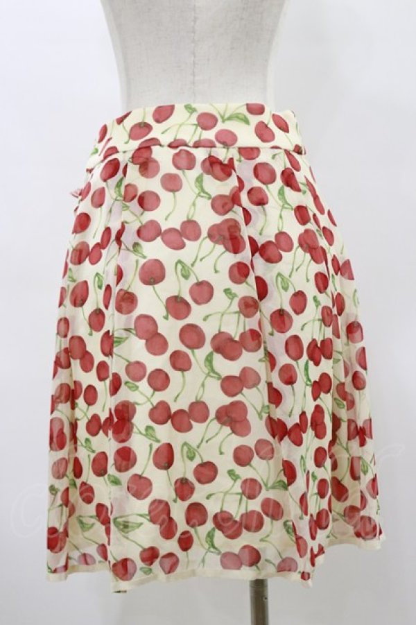 画像2: Jane Marple Dans Le Salon / Cherryスカート  アイボリー H-26-04-04-056-JM-SK-KB-ZH (2)
