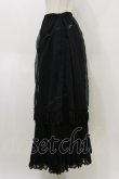 画像3: h.naoto Blood / シフォンレイヤードロングスカート  黒 H-26-04-04-061-HN-SK-AK-ZH (3)