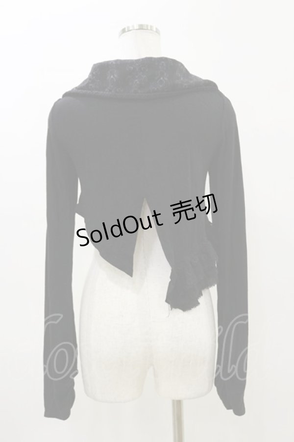 画像2: GRAMM / プリントアシメボレロ  黒 H-26-04-04-008-HN-TO-AK-ZH (2)