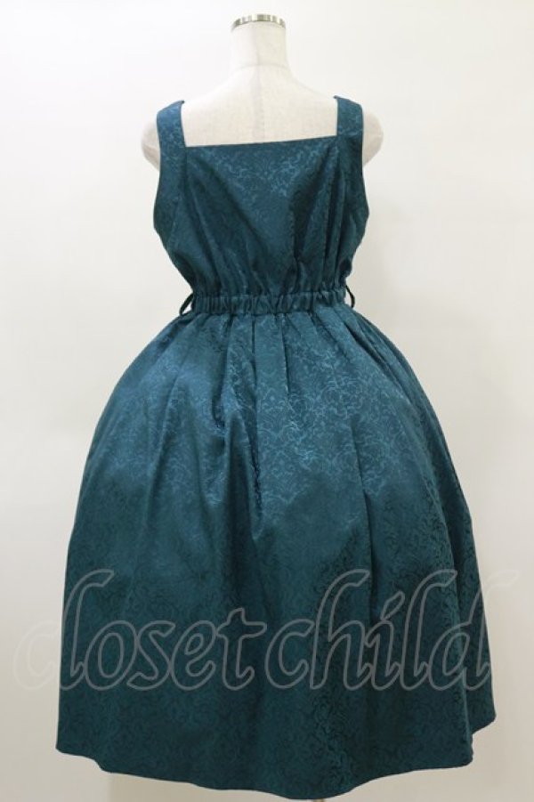 画像2: axes femme kawaii / チャイナジャガードジャンスカ  ブルーグリーン H-26-04-04-062-AX-OP-KB-ZH (2)