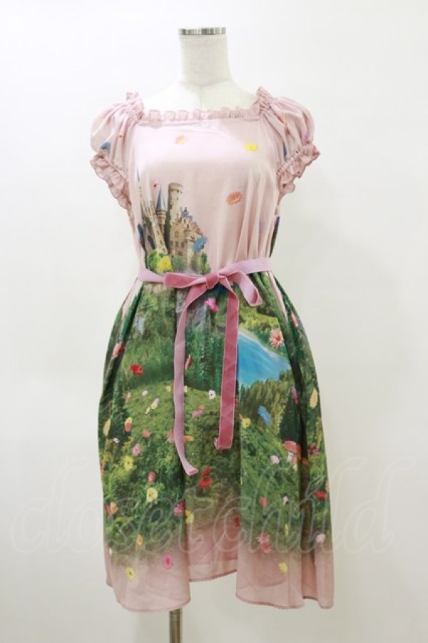 画像1: Jane Marple / Dreamy Dreamのスモックドレス  サンセット（ピンク） H-26-04-04-063-JM-OP-KB-ZH (1)