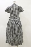 画像2: merry jenny / ギンガムシャツワンピース  黒 H-26-04-04-067-LO-OP-KB-ZH (2)