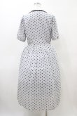 画像2: F&A / リップルドット柄クレリックワンピース Free L/GRAY×BK H-26-04-04-1041-LO-OP-NS-ZH (2)