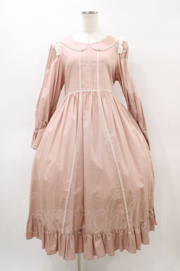 画像1: Maria pipi / コットンフラットレースドレス Free ピンク H-26-04-04-1042-EL-OP-NS-ZH (1)