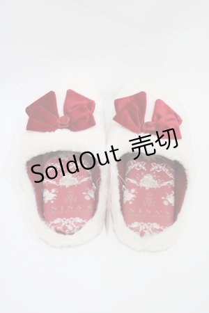 画像: m petit by misako / AMRSバラリボン 23cm~25cm オフ/レッド H-26-04-04-1005-LO-ZA-NS-ZH