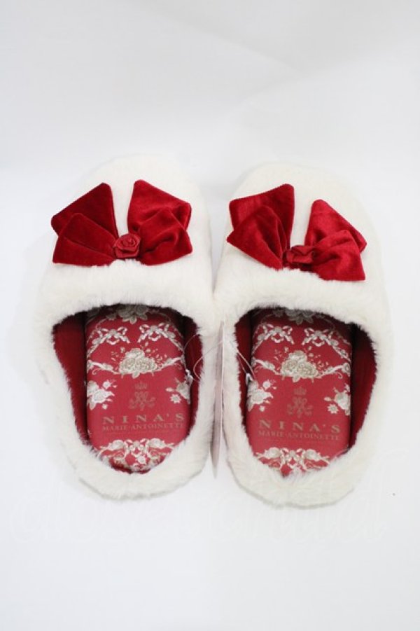 画像1: m petit by misako / AMRSバラリボン 23cm~25cm オフ/レッド H-26-04-04-1005-LO-ZA-NS-ZH (1)