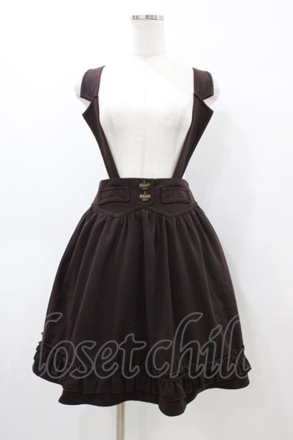 画像1: axes femme / サスペンダースカート M ブラウン H-26-04-04-1046-AX-SK-NS-ZH (1)