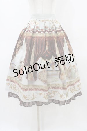 画像: axes femme NOSTALGIE / 絵画柄スカート M ブラウン H-26-04-04-1049-AX-SK-NS-ZH