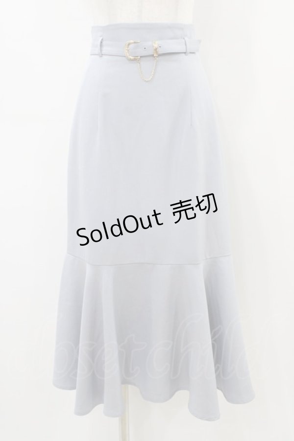 画像1: an another angelus / ゴールドバックルベルト付きマーメイドスカート Free GRAY H-26-04-04-1051-CA-SK-NS-ZH (1)