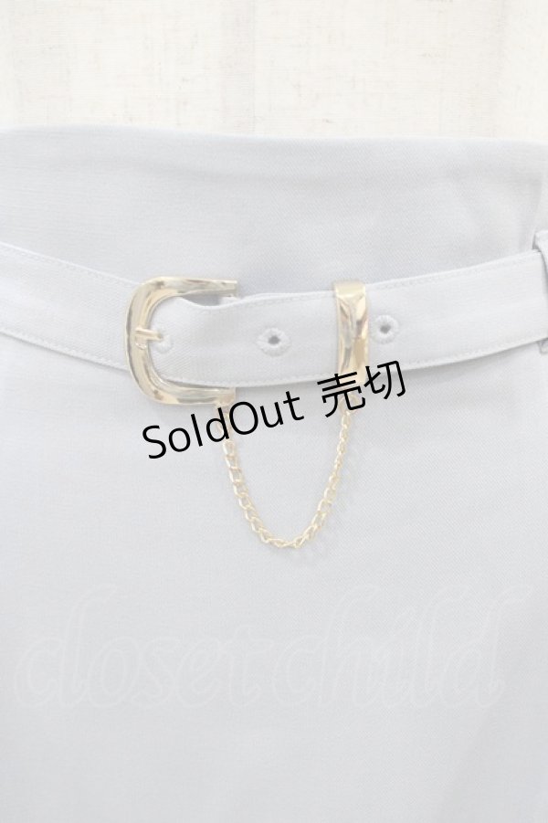 画像3: an another angelus / ゴールドバックルベルト付きマーメイドスカート Free GRAY H-26-04-04-1051-CA-SK-NS-ZH (3)