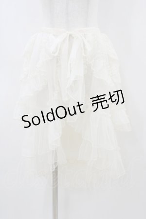 画像: 名紗店（海外ロリータブランド） / オーバースカート L アイボリー H-26-04-04-1054-0-SK-NS-ZH