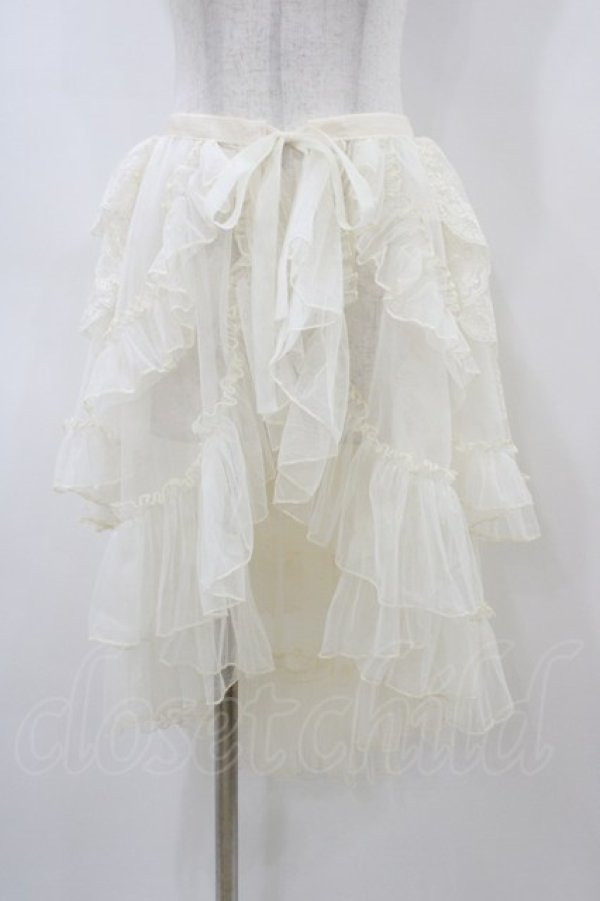 画像1: 名紗店（海外ロリータブランド） / オーバースカート L アイボリー H-26-04-04-1054-0-SK-NS-ZH (1)