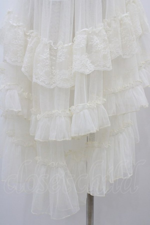 画像3: 名紗店（海外ロリータブランド） / オーバースカート L アイボリー H-26-04-04-1054-0-SK-NS-ZH (3)