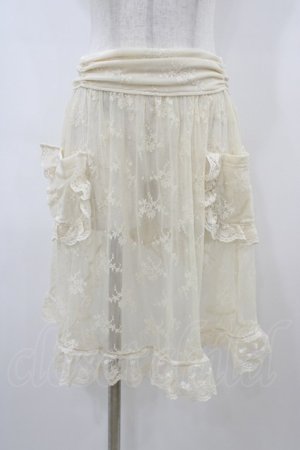 画像: Eri Aino's collaboration / TT*AINレースエプロン L アイボリー H-26-04-04-1055-PU-OP-NS-ZH