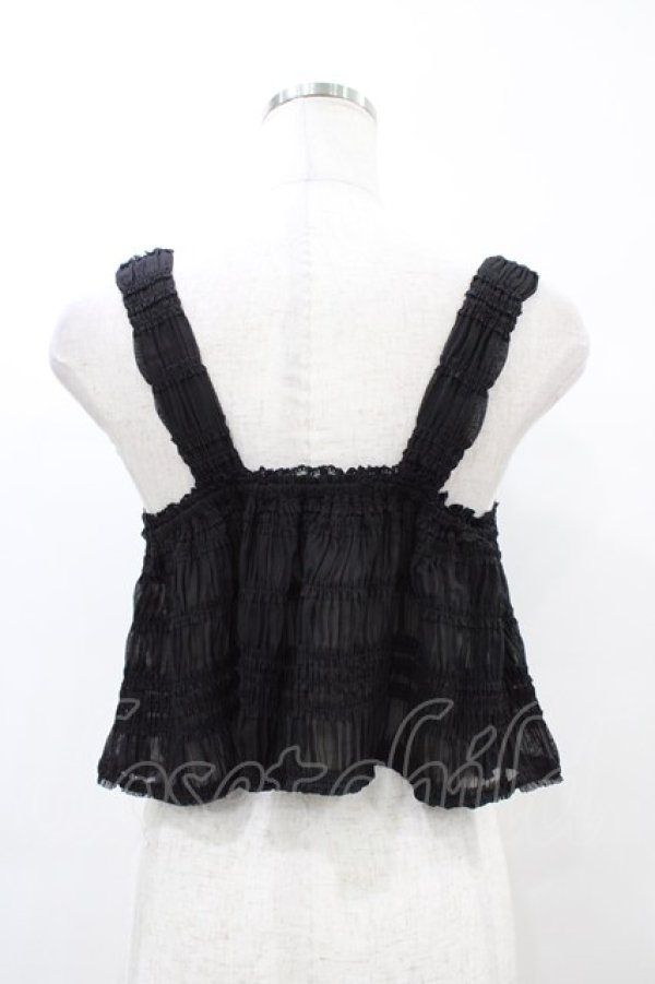 画像2: Fi.n.t / フロントプチリボンシャーリングビスチェ Free BLACK H-26-04-04-1056-CA-TO-NS-ZH (2)