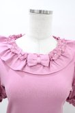 画像3: axes femme kawaii / フリルリボン半袖カットプル M ピンク H-26-04-04-1063-AX-TO-NS-ZH (3)