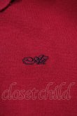 画像3: an another angelus / ANロゴ刺繍ニットポロ Free RED H-26-04-04-1064-CA-TO-NS-ZH (3)
