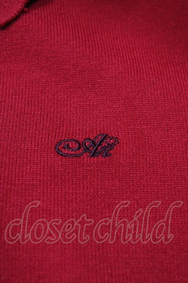 画像3: an another angelus / ANロゴ刺繍ニットポロ Free RED H-26-04-04-1064-CA-TO-NS-ZH (3)