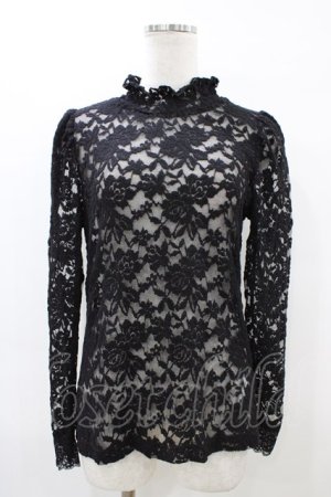 画像: F&A / 総レースパワショルトップス Free BLACK H-26-04-04-1065-LO-TO-NS-ZH