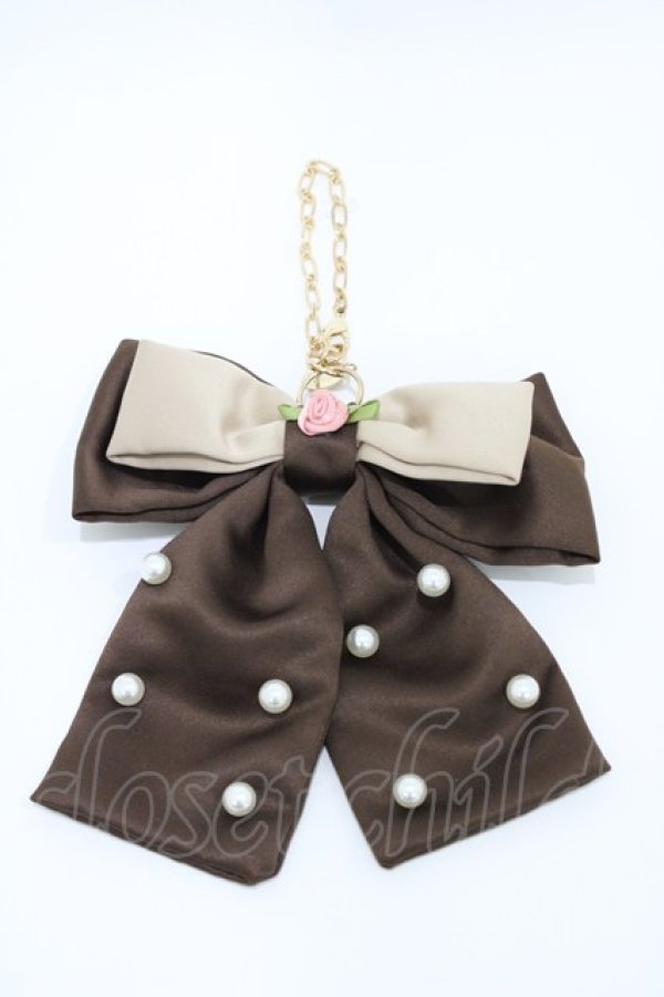 画像1: m petit by misako / NINA’sコラボバッグチャーム  ブラウン H-26-04-04-1007-LO-ZA-NS-ZH (1)