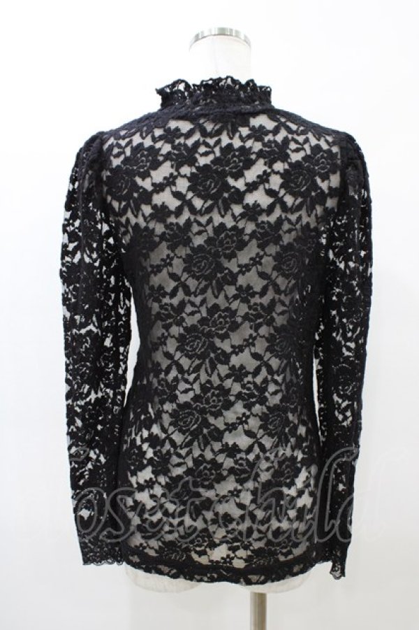 画像2: F&A / 総レースパワショルトップス Free BLACK H-26-04-04-1065-LO-TO-NS-ZH (2)