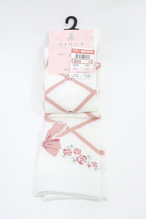 画像1: m petit by misako / ECAMOVKNIアミアゲ  オフ/ピンク H-26-04-04-1008-LO-ZA-NS-ZH (1)