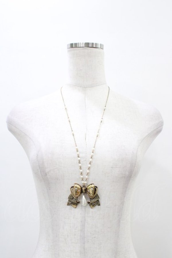 画像2: axes femme kawaii / リボンネックレス  Aゴールド H-26-04-04-1013-AX-AC-NS-ZH (2)