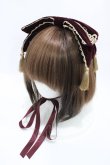 画像1: axes femme kawaii / タッセル付リボンヘッドドレス  ボルドー H-26-04-04-1016-AX-AC-NS-ZH (1)
