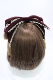 画像2: axes femme kawaii / タッセル付リボンヘッドドレス  ボルドー H-26-04-04-1016-AX-AC-NS-ZH (2)