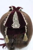 画像3: axes femme kawaii / タッセル付リボンヘッドドレス  ボルドー H-26-04-04-1016-AX-AC-NS-ZH (3)