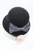 画像2: m petit by misako / AM*NIリボンメトロハット  ブラック H-26-04-04-1020-LO-AC-NS-ZH (2)