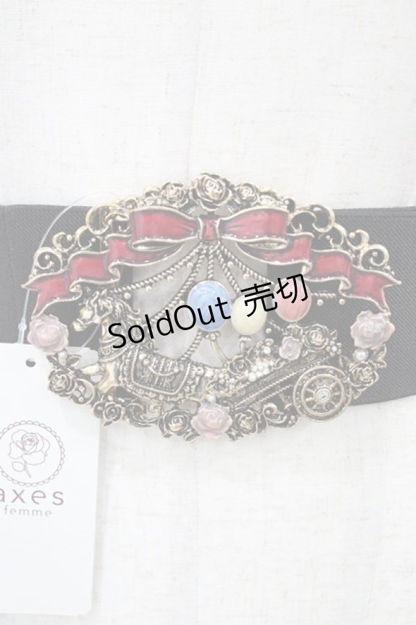 画像2: axes femme / アミュザンパレードゴムベルト  ゴールド H-26-04-04-1023-AX-ZA-NS-ZH (2)