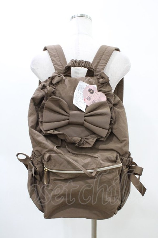 画像1: m petit by misako / TT*AMリボンフラップ  ブラウン H-26-04-04-1026-LO-BG-NS-ZH (1)