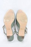画像3: an another angelus / レースカットワークサンダル L/24.5cm~25.cm GREEN H-26-04-04-1002-CA-SH-NS-ZH (3)