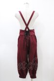 画像2: CHIP CLIP / Wonder Tea Party/サスペンダー付きパンツ M ボルドー H-26-04-04-1029-PU-PA-NS-ZH (2)