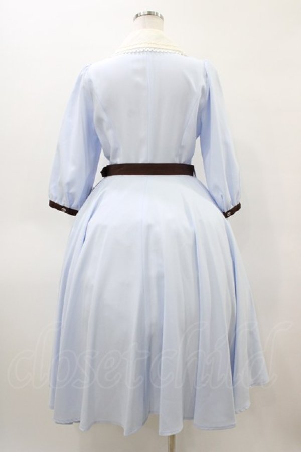 画像2: Innocent World / 大人アリスフレアーワンピース M アリスサックス×生成/Alice Sax×Beige H-26-04-04-1032-IW-OP-NS-ZH (2)