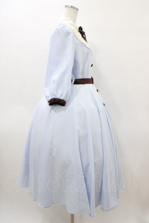 画像3: Innocent World / 大人アリスフレアーワンピース M アリスサックス×生成/Alice Sax×Beige H-26-04-04-1032-IW-OP-NS-ZH (3)